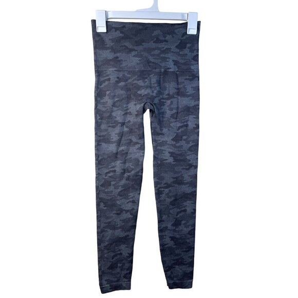 SPANX Size M Medium Gray Camo Look At Me Now High Rise Seamless Legging Pants - Picture 1 of 8